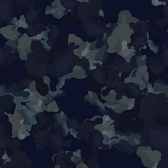 Urban camouflage of various shades of blue and grey colors