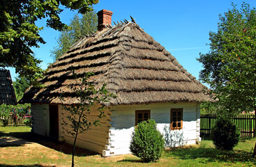 Sietesz, Markowa, Nowosielce, Parafia, Kościół, Zabudowa, Zabytek, Kościół, Skansen, Chata, Chłopska, Zagroda,  © woodyd