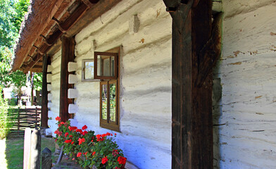 Sietesz, Markowa, Nowosielce, Parafia, Kościół, Zabudowa, Zabytek, Kościół, Skansen, Chata, Chłopska, Zagroda,  © woodyd