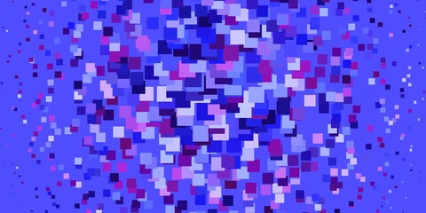 Light Blue, Red vector pattern in square style. Illustration with a set of gradient rectangles. Design for your business promotion.