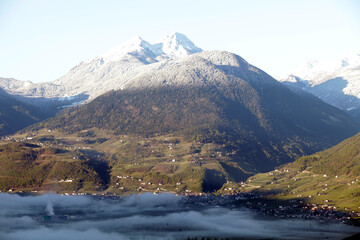 Die Texel Gruppe der Alpen.  Südtirio, Italien, Europa