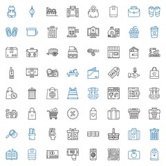 bag icons set