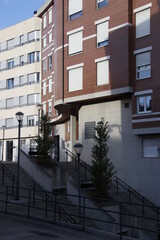 Urban view in a neighborhood of Bilbao