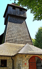 Sietesz, Markowa, Nowosielce, Parafia, Kościół, Zabudowa, Zabytek, Kościół, Skansen, Chata, Chłopska, Zagroda,  © woodyd