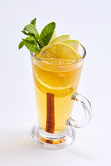 winter drink with fruits and spices