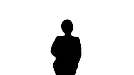 Cheerful African American woman wearing bright sweater and jeans