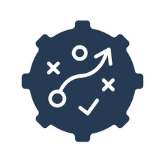 Strategic plan icon vector graphics