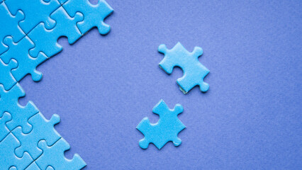 abstract blue puzzle background