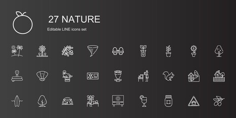 nature icons set