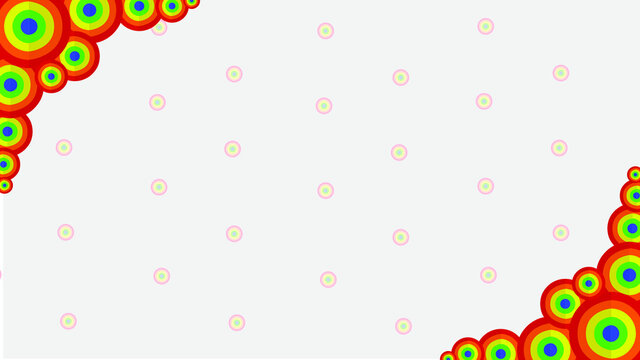 Background white with circle color, Vectors