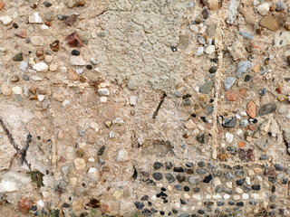 Yellow concrete wall for interior or outdoor. Cement have sand and stone of tone vintage, design work floor texture background.