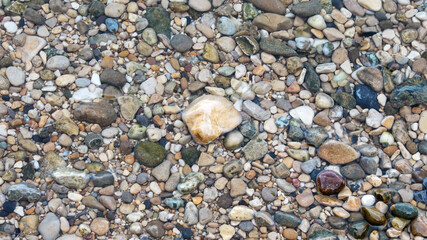 pebbles  in the river