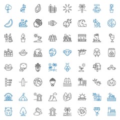 nature icons set