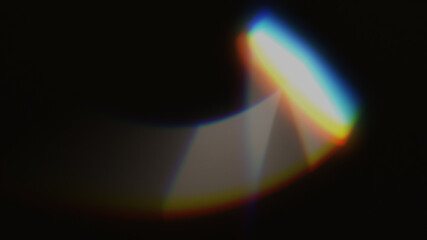Refraction effects on a black background, used as an overlay