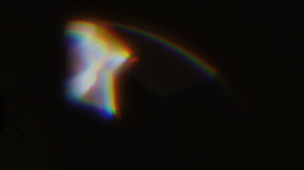 Refraction effects on a black background, used as an overlay