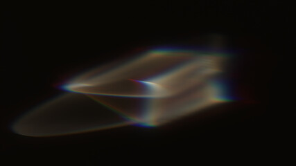 Refraction effects on a black background, used as an overlay