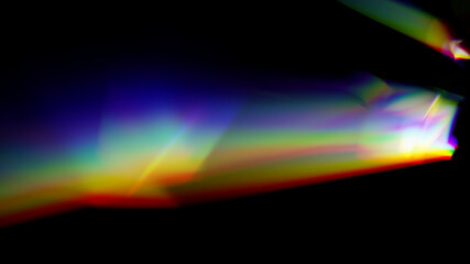 Refraction effects on a black background, used as an overlay