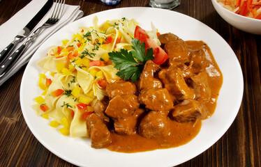 Veal Goulash with Noodles