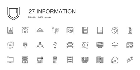 information icons set