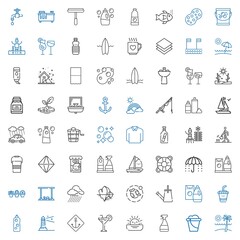 water icons set