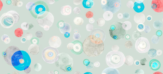 Colorful Circles Background. Geometric Cute 