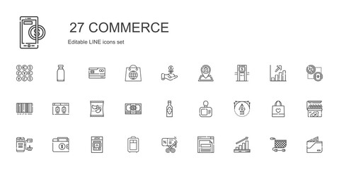 Fototapeta na wymiar commerce icons set