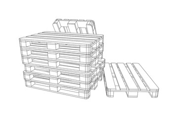 Cargo pallet for warehouse