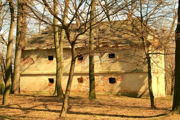 Tyniowice, Szkoła, Budynek, Zabytek, Architektura © woodyd