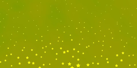 Obraz na płótnie Canvas Dark Green, Yellow vector layout with bright stars. Colorful illustration with abstract gradient stars. Best design for your ad, poster, banner.