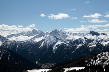 Der Sella Pass im Trentino. Alpen, Südtirol, Italien, Europa