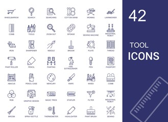 tool icons set