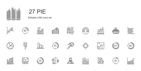 pie icons set