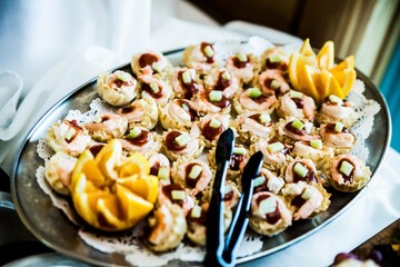 appetizer platter on buffet