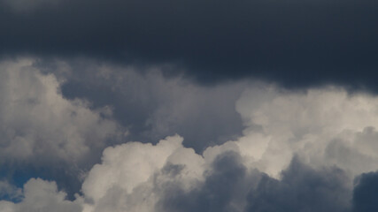 Obraz premium Ciel menaçant, composé de cumulus à divers stades de développement