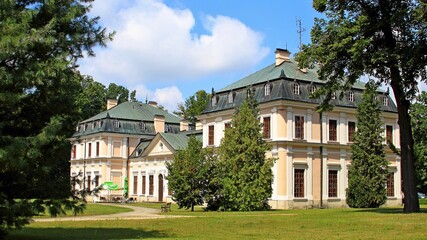 Sieniawa, Rudka, Park, Pałac, Zamek, Architektura, Zabudowa, Pałacyk, Las, Drzewo