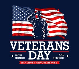 Veterans Days Graphic Illustration