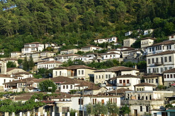 Fototapeta na wymiar Miasto Berat Albania 1000 okien