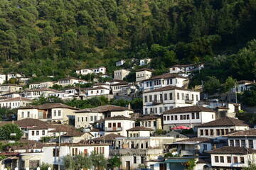 Fototapeta na wymiar Miasto Berat Albania 1000 okien