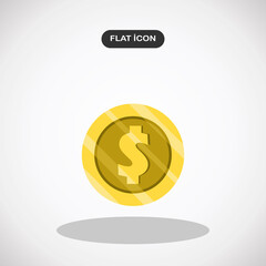 vector dollar money illustration isolated, investment business finance icon