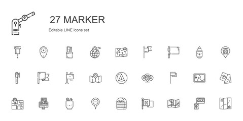 marker icons set
