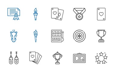 winner icons set