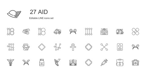 aid icons set