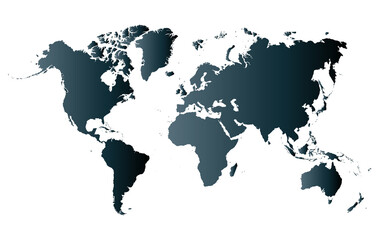 Fototapeta premium High detail world map. vector illustration of earth map 