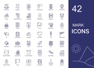 mark icons set