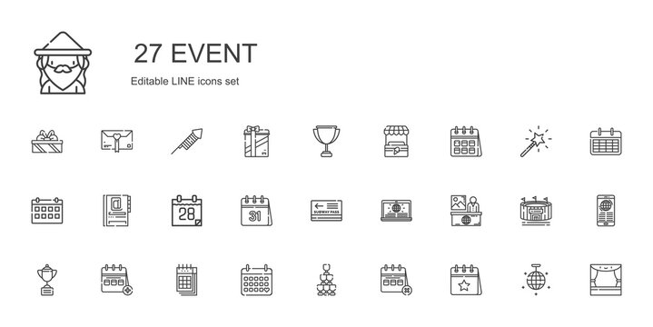 event icons set