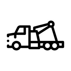 rescue truck icon vector. rescue truck sign. isolated contour symbol illustration