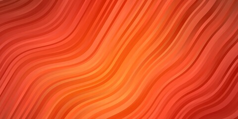 Dark Orange vector pattern with wry lines. Gradient illustration in simple style with bows. Smart design for your promotions.