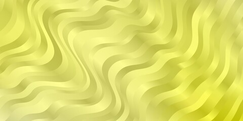 Light Yellow vector pattern with curved lines. Colorful illustration with curved lines. Best design for your posters, banners.
