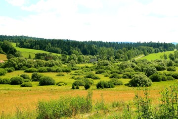 Jałowe, Panorama, Krajobraz, Natura, Kościół, Zabytek, 