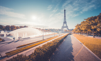 sunny morning, Paris, France